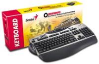 Клавиатура Genius KB-21e Scroll <PS/2, Silver+Black, 21дoп.kн., колесо Scroll>