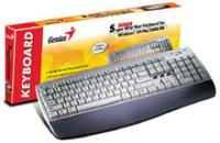 Клавиатура Genius KB-06X Black <PS/2, 3kн.ACPI, +подст.для запястий>