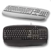 (967447) Клавиатура Logitech DeLuxe Cricket Black OEM, PS/2