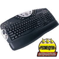 Клав-ра DF S Luna KM-2080 B (чер), PS/2, пров мультим кл-ра